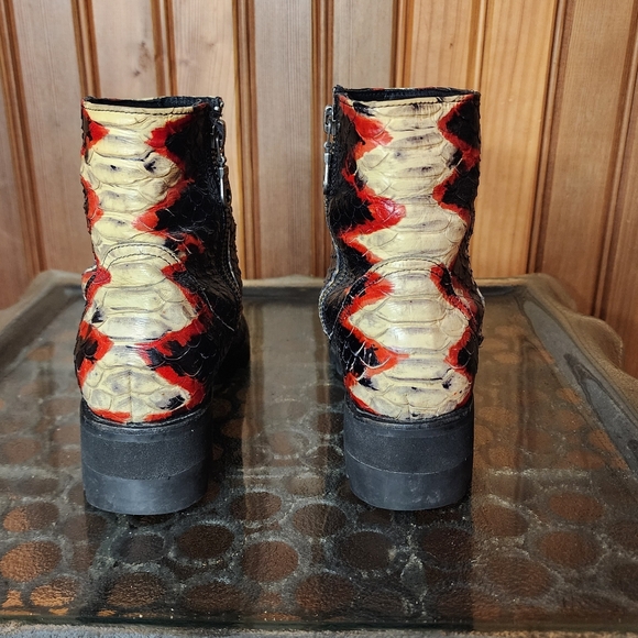 Modern Vice Palo Alto Snake Custom Boots Vibram Sole 37 - Picture 5 of 6
